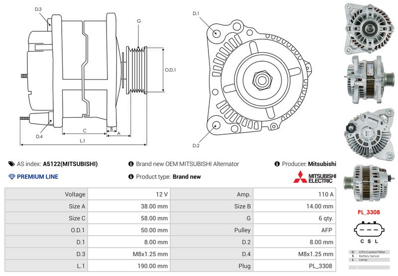 OEM код товара: A002TJ0581AM