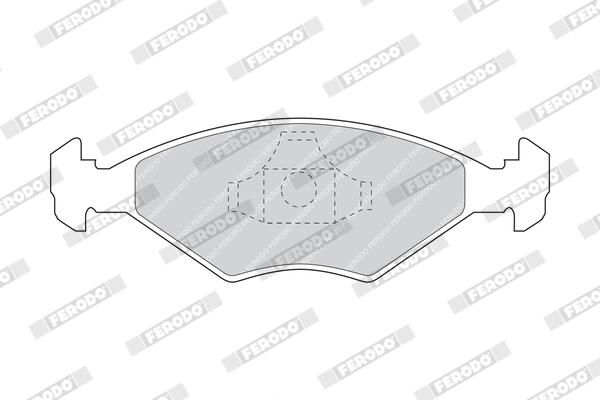 FERODO FDB896 Brake Pad Set, disc brake