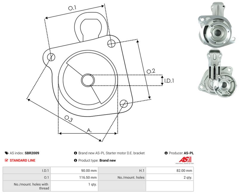AS-PL SBR2009 Starter Lid, carburettor
