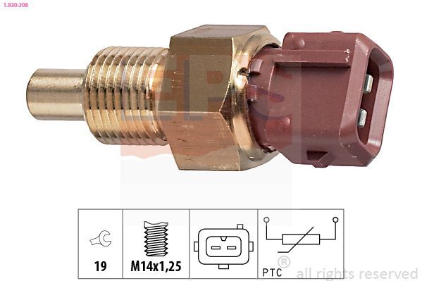 Sensor, temperatura del refrigerante