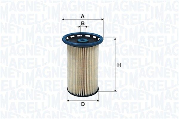 MAGNETI MARELLI фільтр палива SKODA 2.0 TDI 04- c трубкою