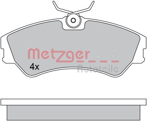 METZGER fékbetétkészlet, tárcsafék 1170397