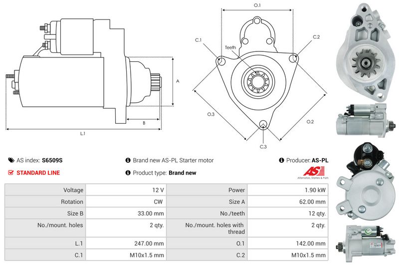 AS-PL S6509S Starter