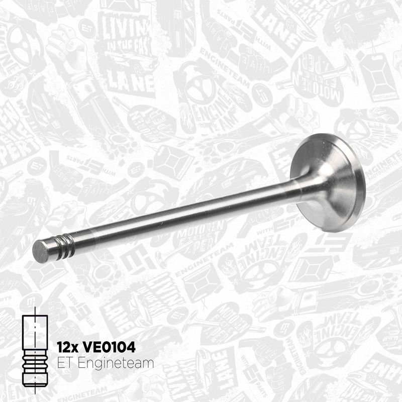 Product Image - Kleppenset, in-/uitlaatklep - VS0028 - ET ENGINETEAM