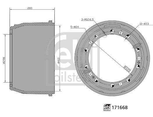 Brzdový buben 171668