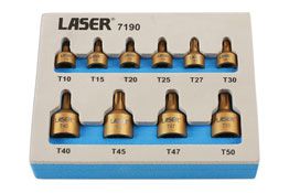 Laser Tools Screwdriver Bit Set 7190