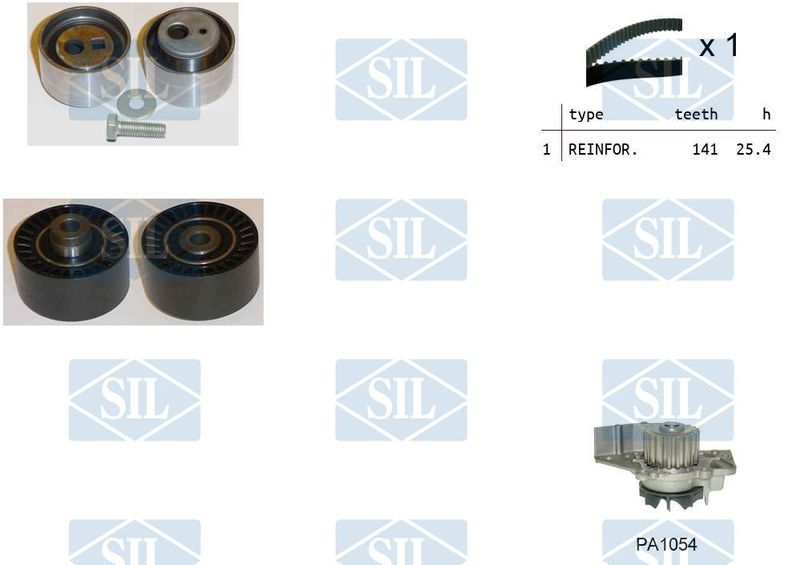 Saleri SIL Vízpumpa + fogasszíj készlet K5PA1054