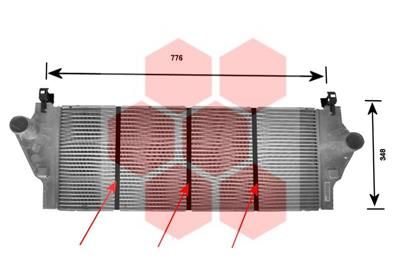 Охолоджувач наддувального повітря, Van Wezel 43004295