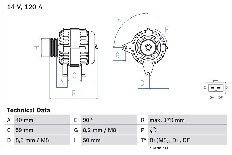 BOSCH generátor 0 986 041 300