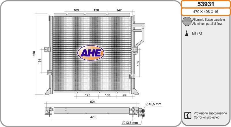 AHE 53931 - Condenser, Air Conditioning