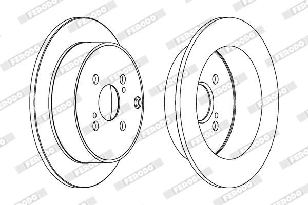 FERODO Disque de frein DDF1409