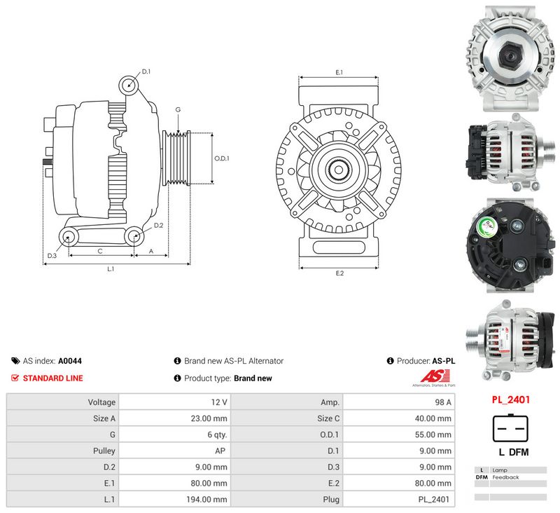 Generaator, AS-PL A0044