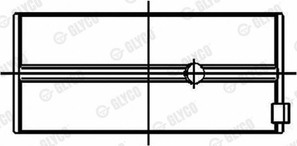 GLYCO Coussinet bielle 71-4281 STD