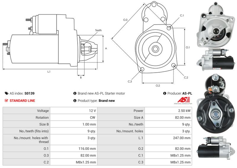 AS-PL S0139 Starter