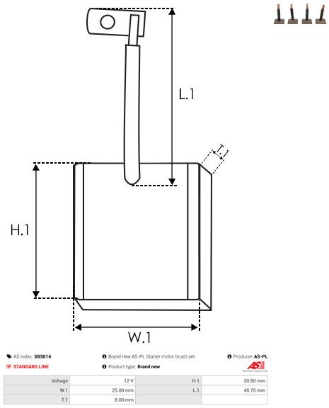 Süsinikuhari, starter, AS-PL SB5014