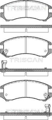 TRISCAN fékbetétkészlet, tárcsafék 8110 10887