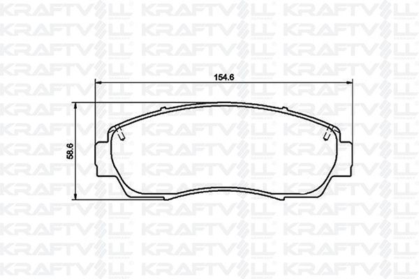 KRAFTVOLL HONDA Тормозние колодки передній CR-V IV 12-