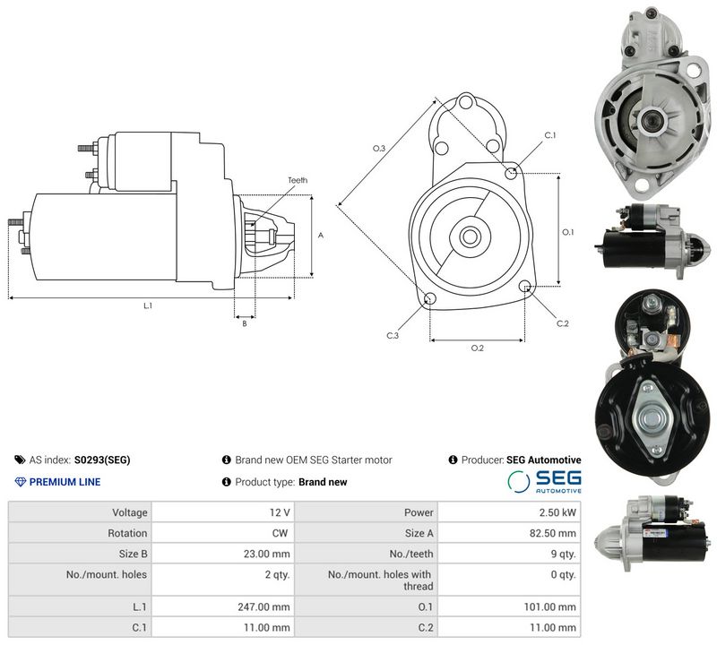 AS-PL S0293(SEG) Starteris