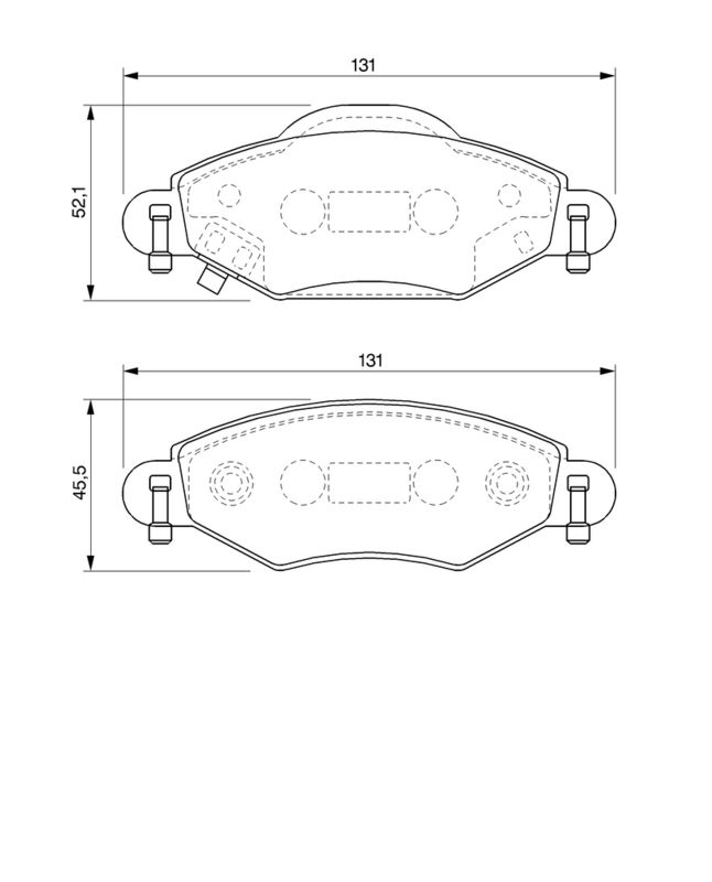 BOSCH Plaquettes de frein à disque 0 986 424 788