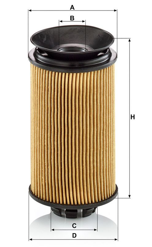 Oliefilter (patroon) past: FUSO (MITSUBISHI) CANTER VII (FB7_, FE7_, FB8_, FE8_), CANTER VIII (FEA_, FEB_, FEC_, FGB_)  TEMSA PRESTIJ 4M42-5AT3-4P10-T6 08.09-