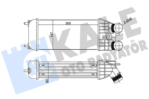 Охолоджувач наддувального повітря, Kale Oto Radyatör 344600
