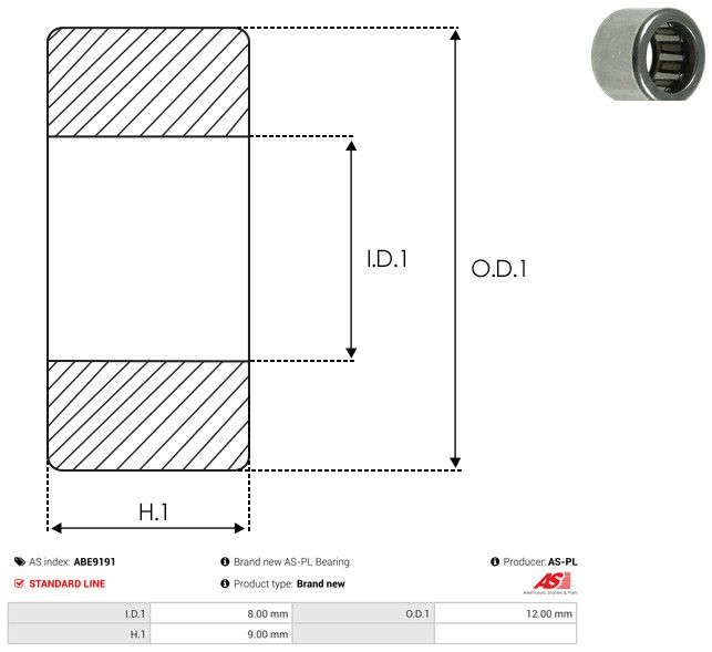 AS-PL ABE9191 Bearing