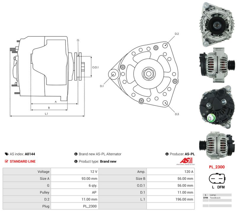 Generaator, AS-PL A0144