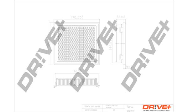 Повітряний фільтр, Dr!Ve+ DP1110.10.0050