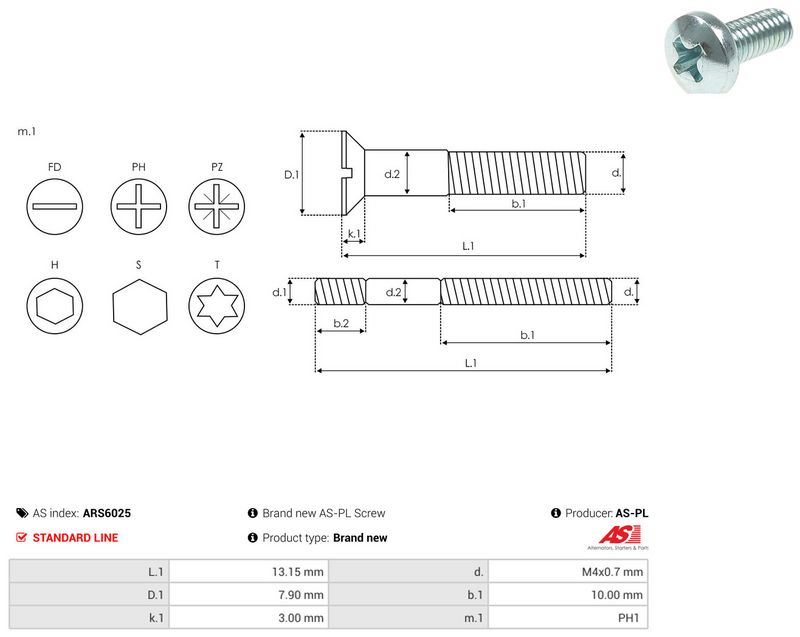 AS-PL ARS6025 Repair Set, alternator