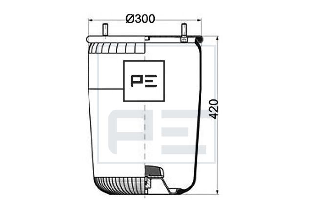 Mech, pneumatické odpružení 084.116-71A