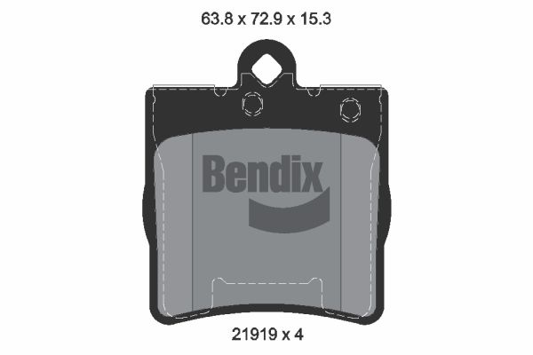 BENDIX Braking fékbetétkészlet, tárcsafék BPD1223