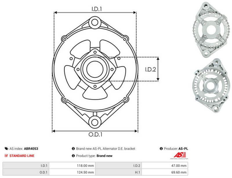 AS-PL ABR4053 Protective Cap, alternator