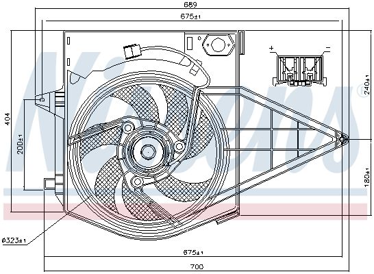 NISSENS 85003 Fan, engine cooling