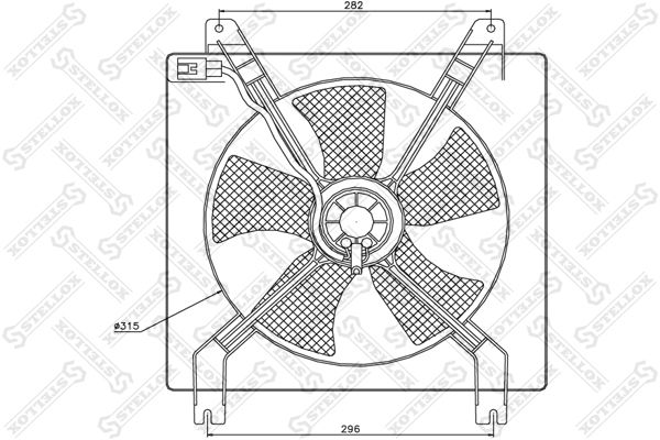 STELLOX ventilátor, motorhűtés 29-99255-SX