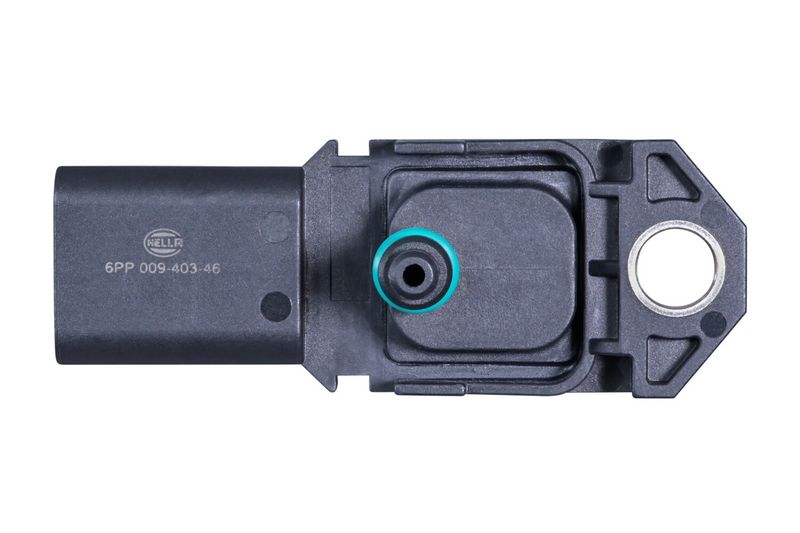Druksensor in het inlaatspruitstuk (3 pin) past: FORD C-MAX, FIESTA V, FIESTA VI, FOCUS C-MAX, FOCUS II, FUSION, GALAXY II, GALAXY MK II, KUGA I, MONDEO IV, S-MAX  JAGUAR F-PACE 1.6D-5.0H 10.03-