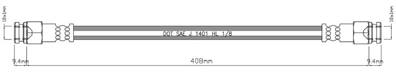 MOTAQUIP fékcső VBH1034