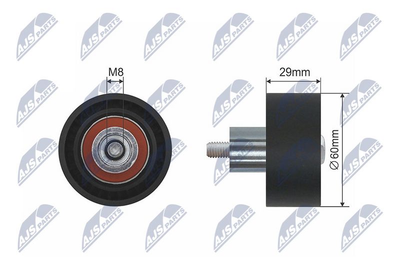 NTY RNK-FR-028 Deflection/Guide Pulley, timing belt