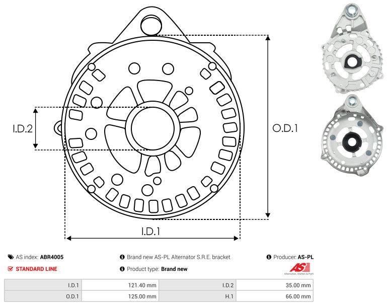 Kaitsekate, generaator, AS-PL ABR4005