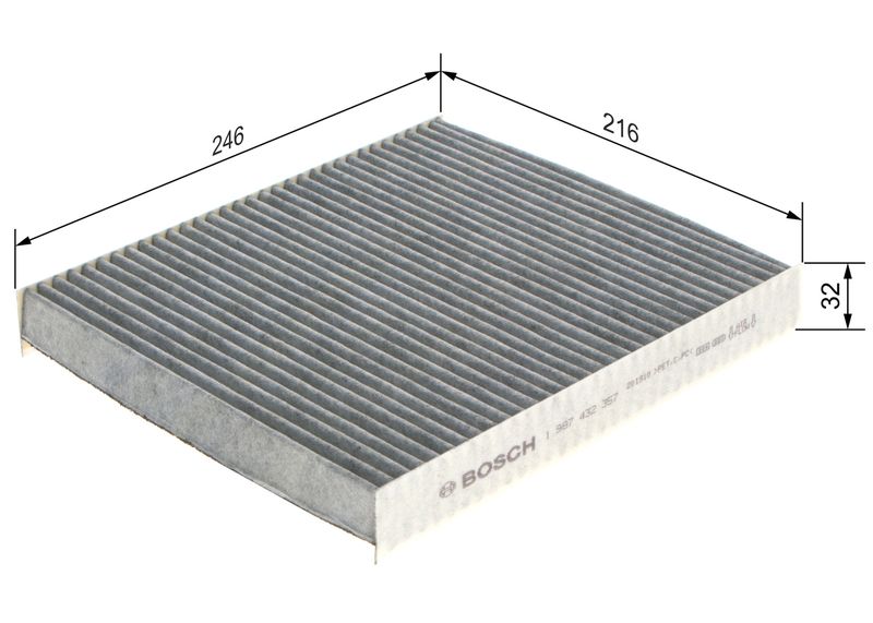 BOSCH 1 987 432 357 Filter, cabin air