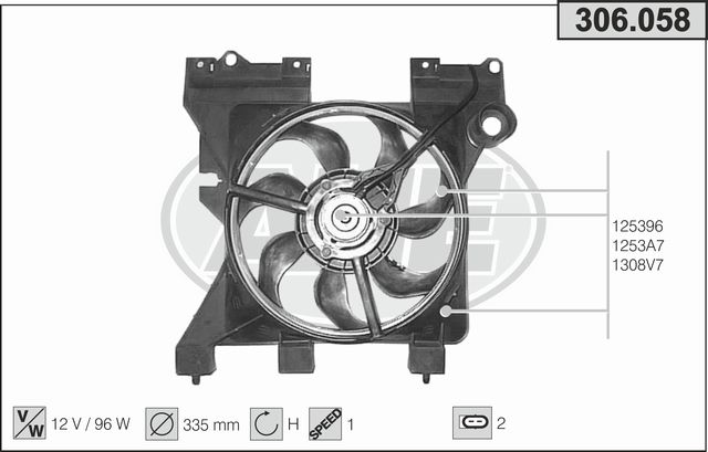 AHE 306.058 - Fan, engine cooling