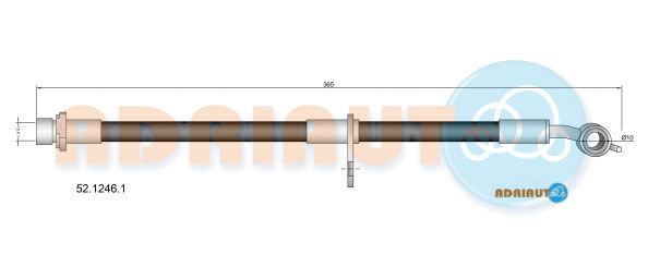 ADRIAUTO TOYOTA шланг гальмівний задній правий AVENSIS -18