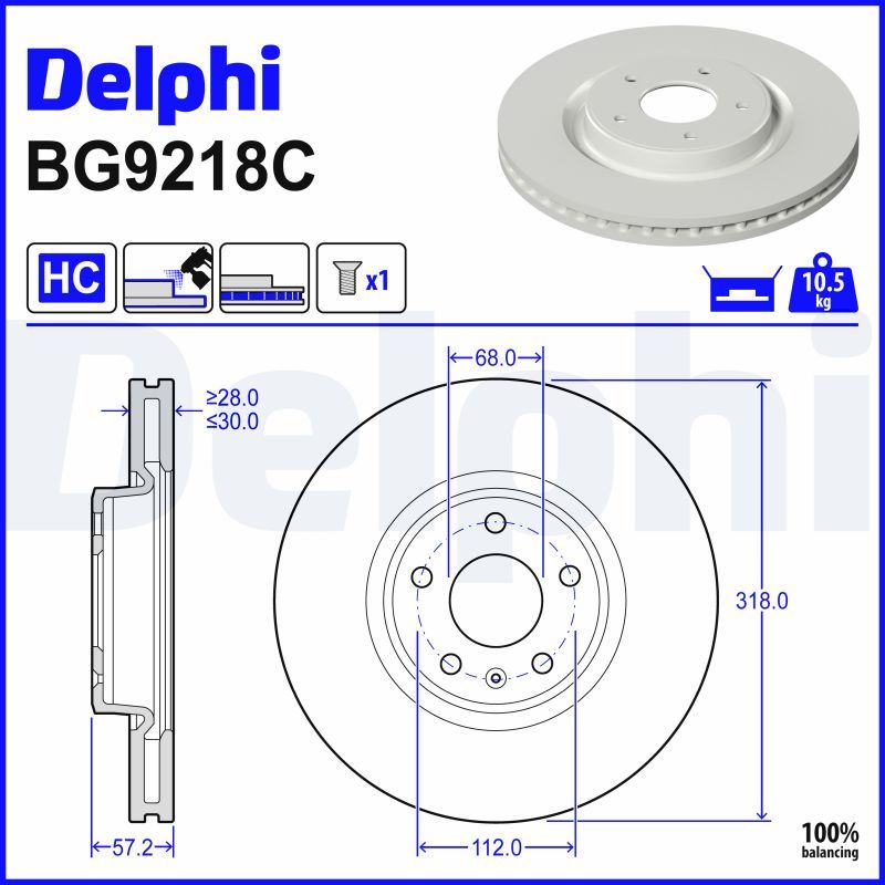 Piduriketas, DELPHI BG9218C