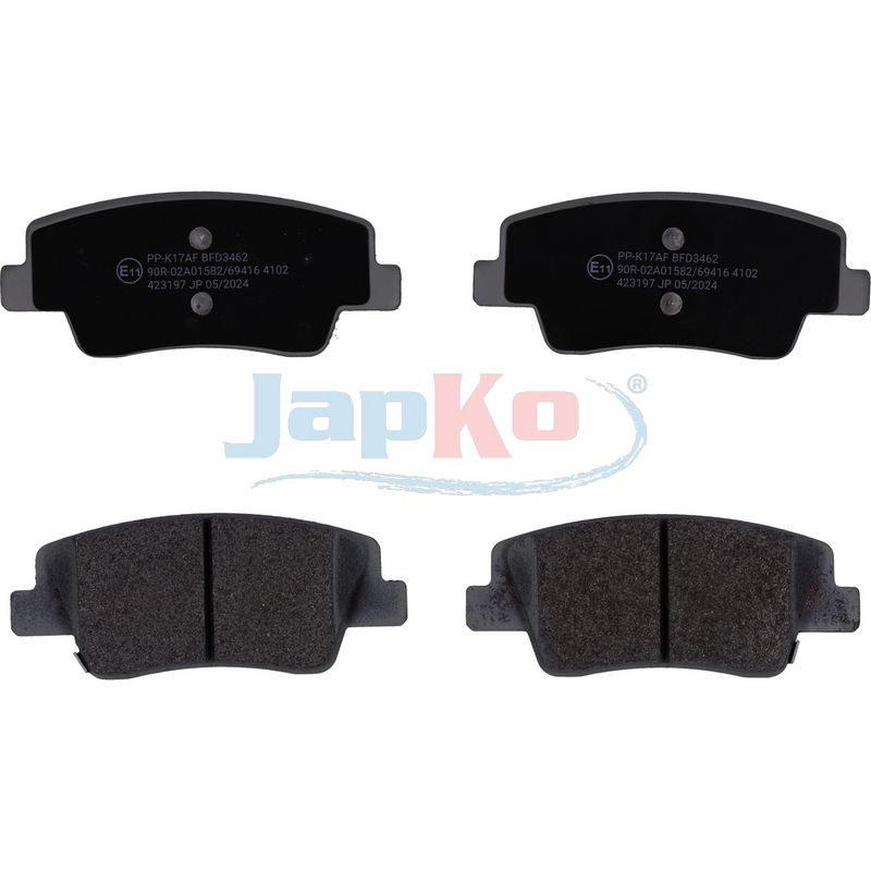 JAPKO 51K17 - Brake Pad Set, disc brake