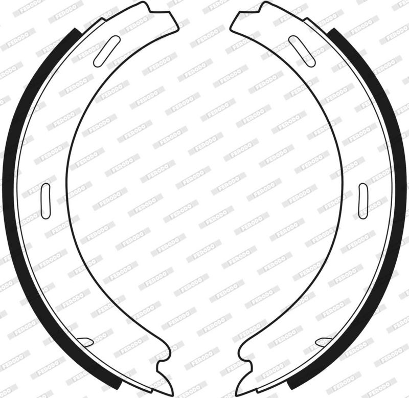 Sada brzdových čelistí, parkovací brzda FSB196