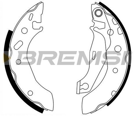 Комплект гальмівних колодок, Bremsi GF0235