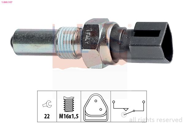 Перемикач, ліхтар заднього ходу, Eps 1860107