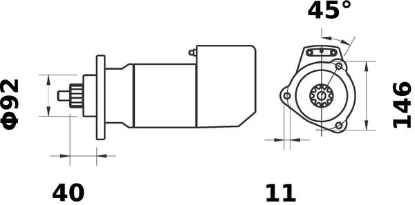 Product Image - Startmotor / starter - MS523 - MAHLE