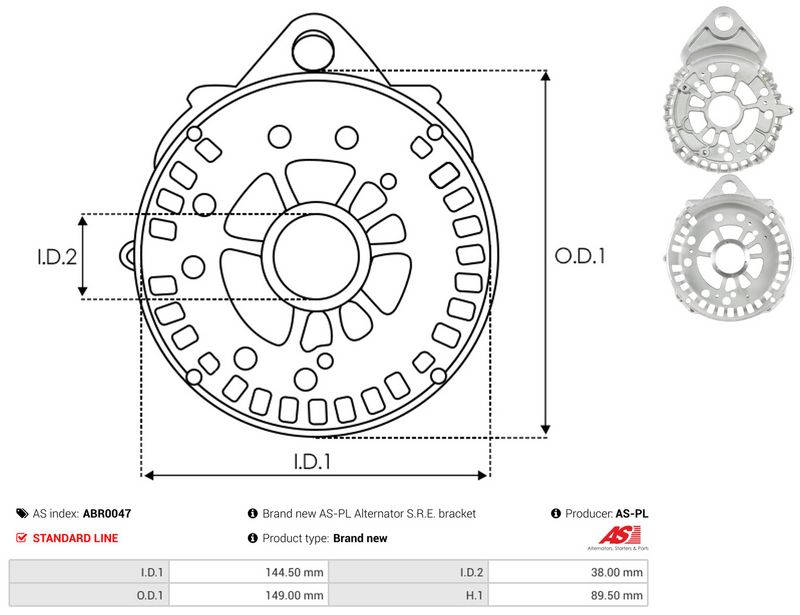 AS-PL ABR0047 Protective Cap, alternator