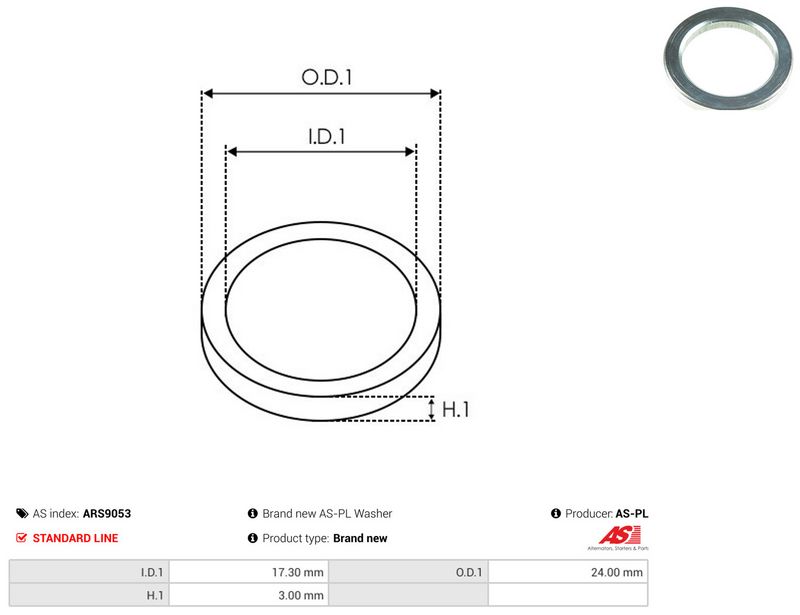 AS-PL ARS9053 Repair Set, alternator