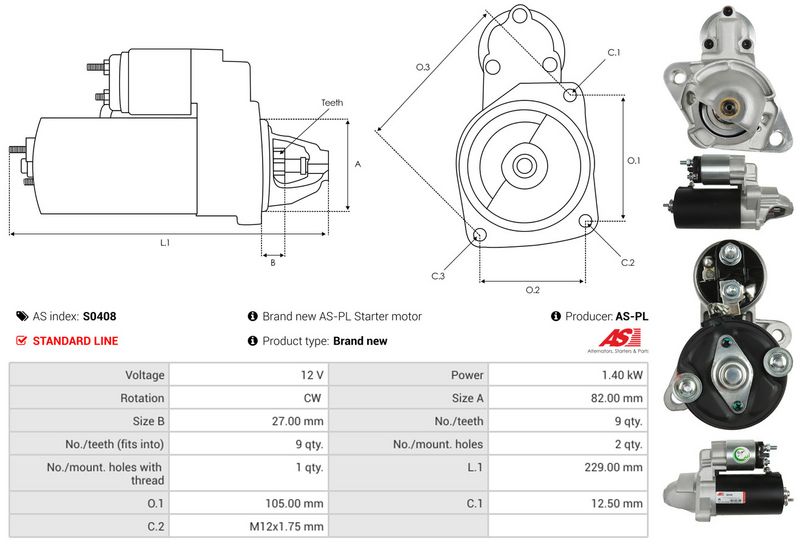 AS-PL S0408 Starter